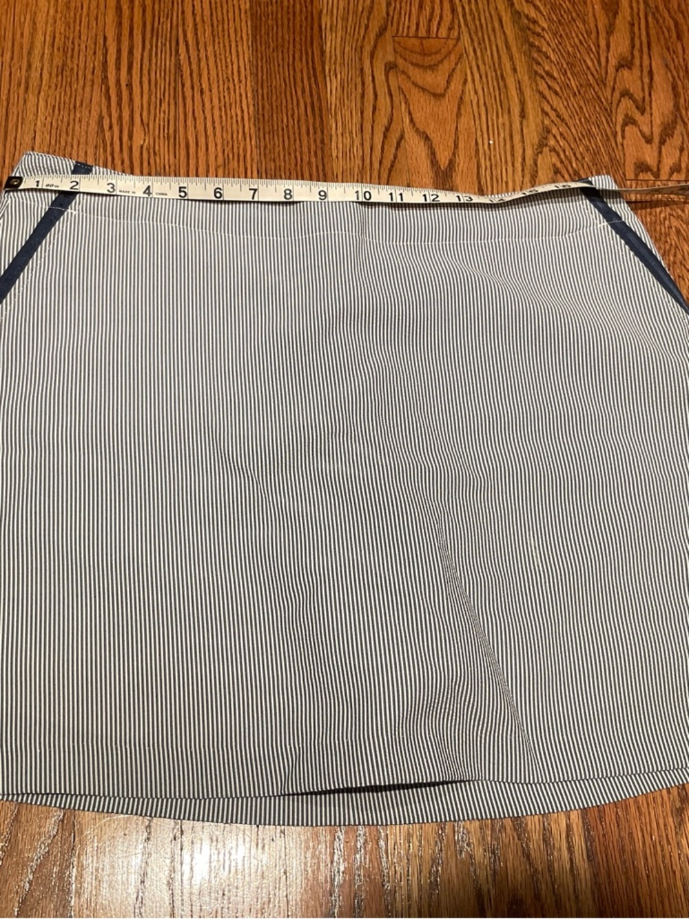 Lady Hagen Golf Skort Women’s Size 12 Blue White Striped Skirt Shorts
